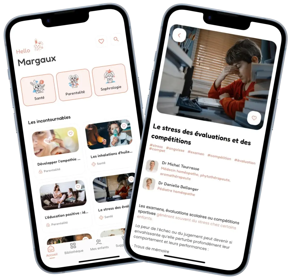 Mockup de l application Dr Doudou sur smartphone